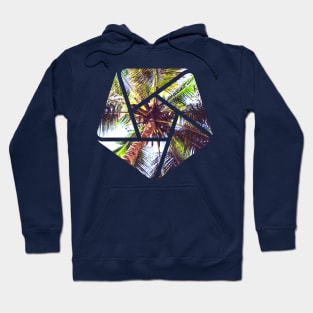 Palm Tree Geometry Summer Design Hoodie